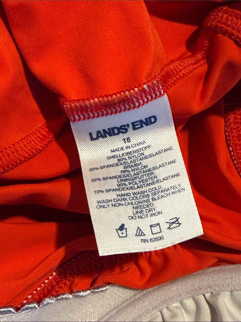 LANDS END Tankini Top - 18 - Picture 9 of 9